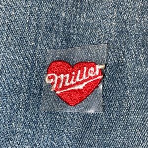 Vintage Miller Lite heart sew on patch ♥️